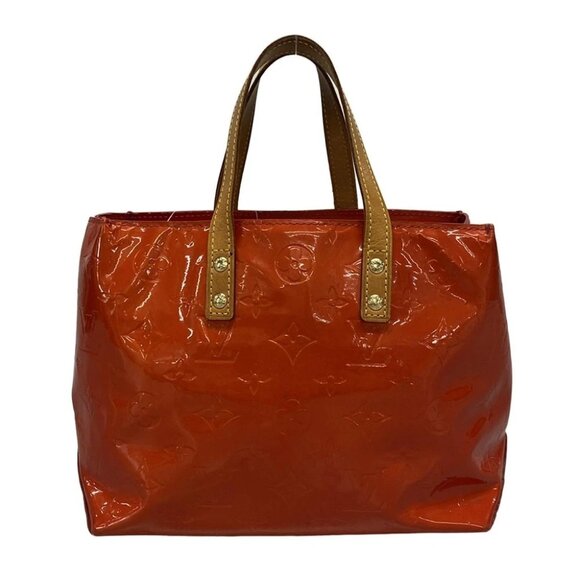 Auth LOUIS VUITTON Reade PM M91088 Rouge Monogram Vernis - MI0050 Handbag - Picture 1 of 10